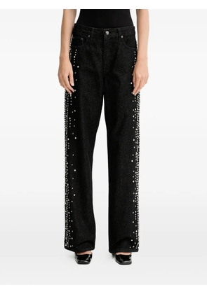 Gestuz embellished denim jeans - Black