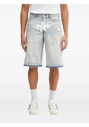 A BATHING APE® Destroyed Sta shorts - Blue