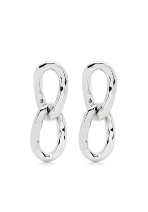 Jil Sander chain-link earrings - Silver