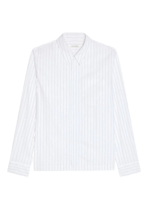 DRIES VAN NOTEN pinstripe cotton shirt - White