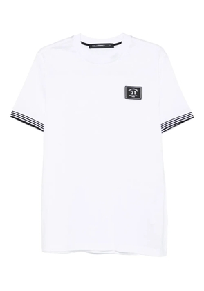 Karl Lagerfeld logo-detail cotton T-shirt - White
