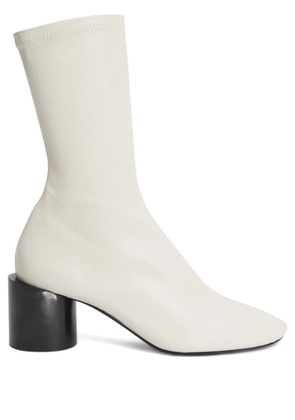 Jil Sander block-heel ankle boots - White