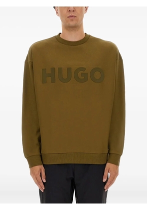 HUGO logo-embellishment sweatshirt - Brown