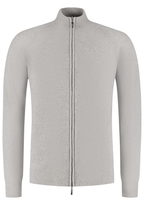 Doriani Cashmere ribbed cardigan - Grey