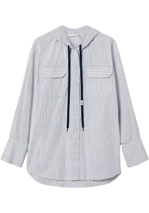 TWINSET striped poplin shirt - White