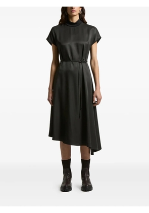 Peserico mock-neck asymmetrical dress - Black