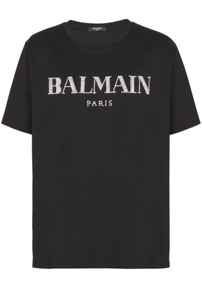 Balmain Vintage crystal-embellished T-shirt - Black