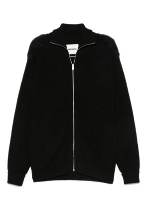 Jil Sander high-neck zip-up cardigan - Black