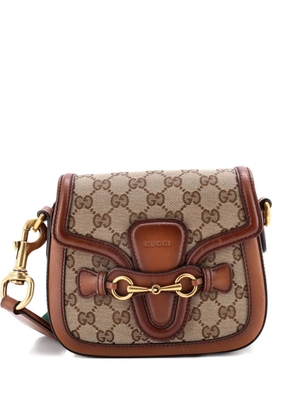 Gucci Pre-Owned Lady Web Shoulder Bag GG Canvas Small crossbody bag - Brown