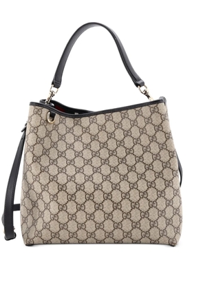 Gucci Pre-Owned GG Emblem GG Coated Canvas Medium bucket bag - Brown