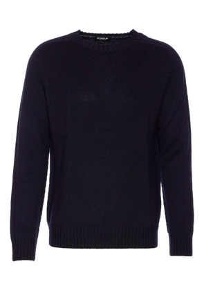 DONDUP crew neck wool sweater - Blue