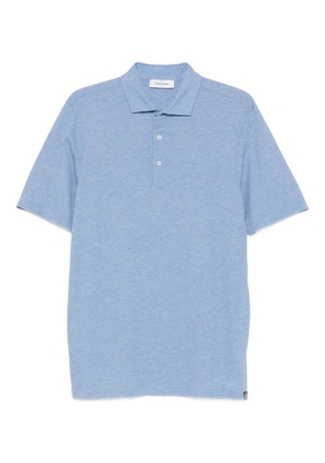 Gran Sasso mélange-effect polo shirt - Blue