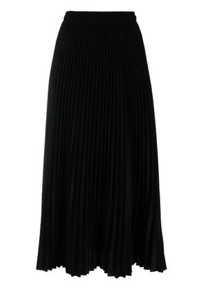 Ermanno Scervino high-waisted pleated midi skirt - Black