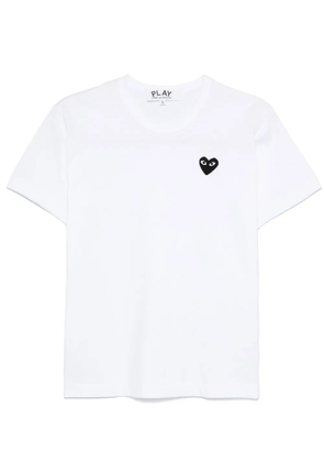 Comme Des Garçons Play heart-patch T-shirt - White