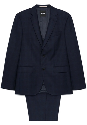 BOSS tartan-check suit - Blue