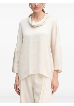 Joseph Ribkoff cowl-neck button blouse - Neutrals