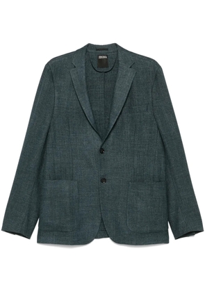 Zegna buttoned blazer - Blue
