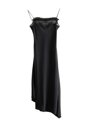 Marc Le Bihan laced asymmetric midi dress - Black