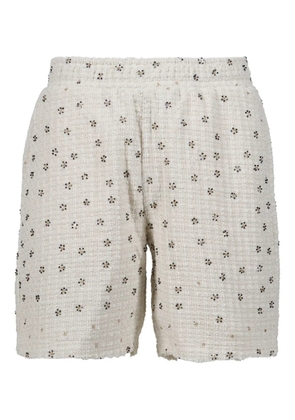 Honor The Gift floral-print elastic-waistband shorts - White