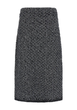 Fabiana Filippi elastic-waistband midi skirt - Grey