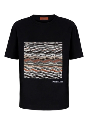 Missoni wave-pattern T-shirt - Black