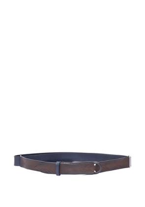 Orciani patterned belt - Blue