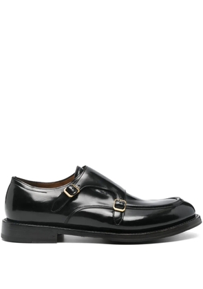 Silvano Sassetti double-buckle leather shoes - Black