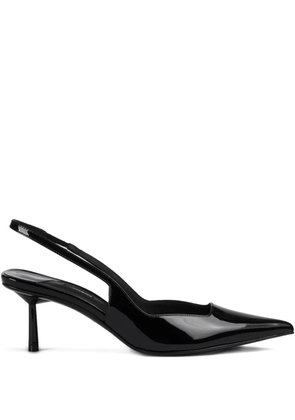 Le Silla 70mm Amelia slingback patent-leather pumps - Black