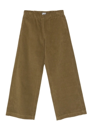 Labo Art corduroy palazzo trousers - Green