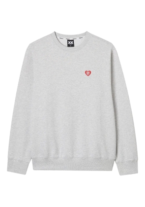 FINGERCROXX heart-logo cotton sweatshirt - Grey