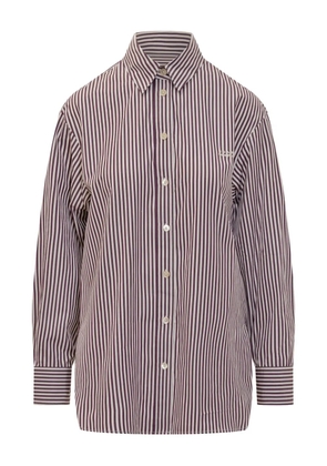 ISABEL MARANT Fabriza striped button-down shirt - Red