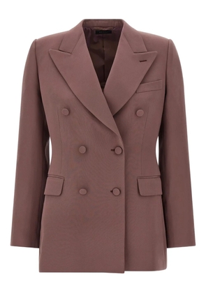 Brioni double-breasted peak-lapels blazer - Pink