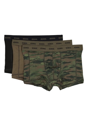 Diesel logo-waistband boxer shorts (pack of three) - Black