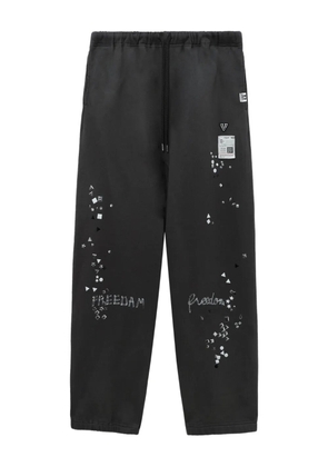 Maison MIHARA YASUHIRO embellished track pants - Grey