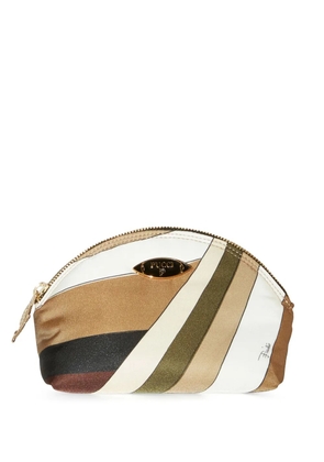 PUCCI Iride-print beauty case - Brown