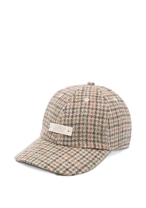 Autry houndstooth-pattern wool-blend cap - Brown