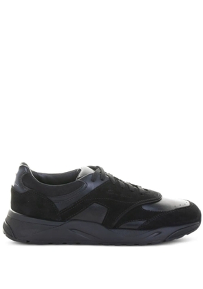 Santoni leather sneakers - Black