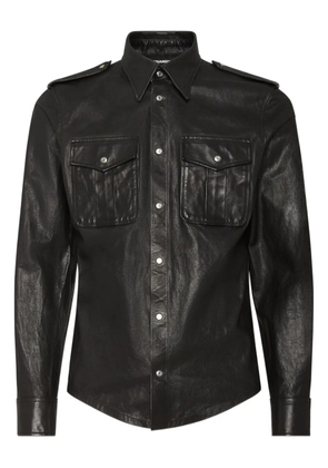 DSQUARED2 leather shirt - Black