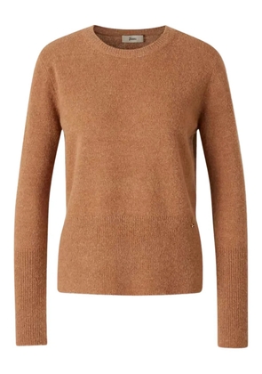 Herno ribbed-cuff crew-neck sweater - Brown