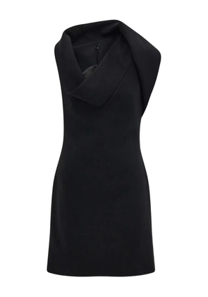 Ferragamo asymmetric mini dress - Black