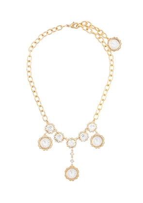 Dolce & Gabbana clock pendant necklace - Metallic