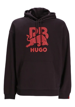 HUGO x Racing Bulls logo hoodie - Brown