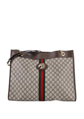Gucci Pre-Owned Rajah Chain GG Coated Canvas Large tote bag - Brown