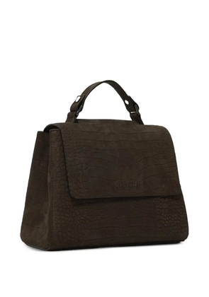 Orciani small Sveva crocodile-effect tote bag - Brown