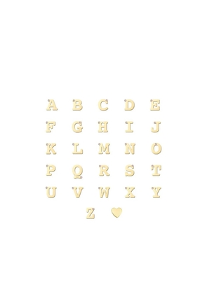 Anzie 14K yellow gold Initial diamond earring