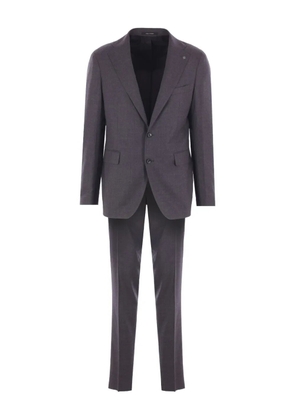 Tagliatore notched-lapel wool suit - Grey
