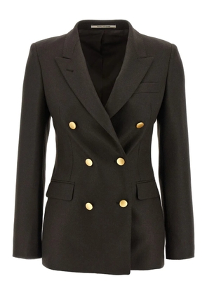 Tagliatore double-breasted peak lapel blazer - Brown