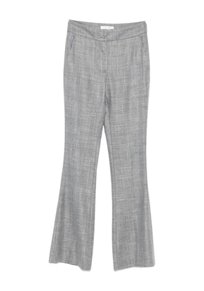 Genny mélange-effect trousers - Grey