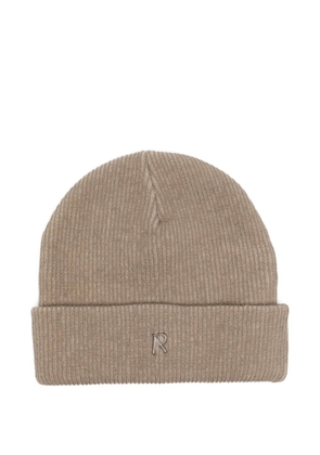 Represent logo-plaque beanie - Neutrals