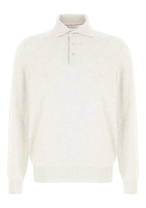 Brunello Cucinelli polo-neck cashmere sweater - Grey